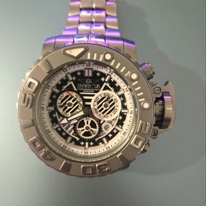 Invicta Silver Chronograph Watch
